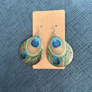 Peacock Feather Earrings